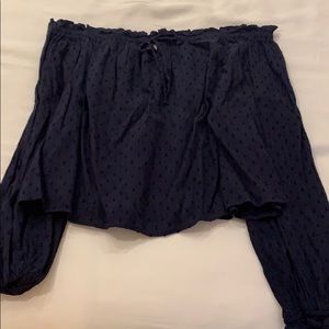 Navy off the shoulder top